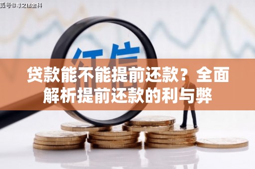 蔡甸贷款能不能提前还款？全面解析提前还款的利与弊