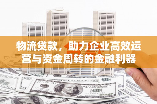 蔡甸物流贷款，助力企业高效运营与资金周转的金融利器