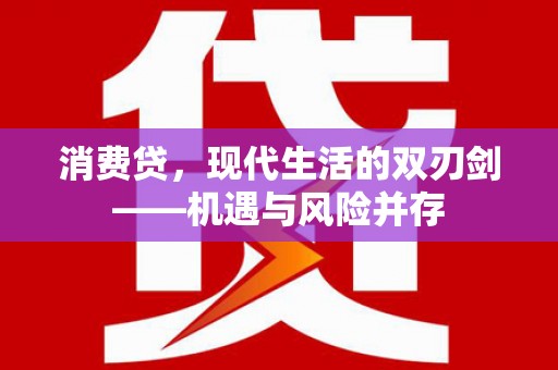 蔡甸消费贷，现代生活的双刃剑——机遇与风险并存