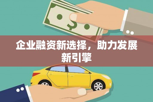 蔡甸企业融资新选择，助力发展新引擎