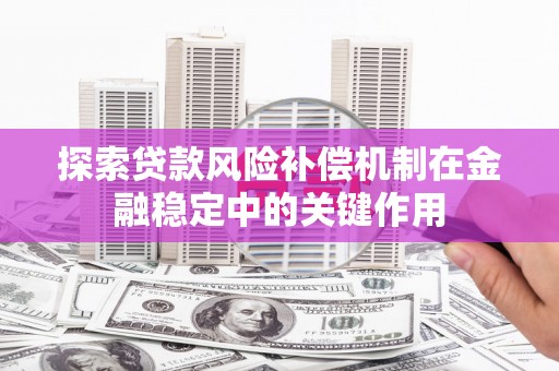 蔡甸探索贷款风险补偿机制在金融稳定中的关键作用
