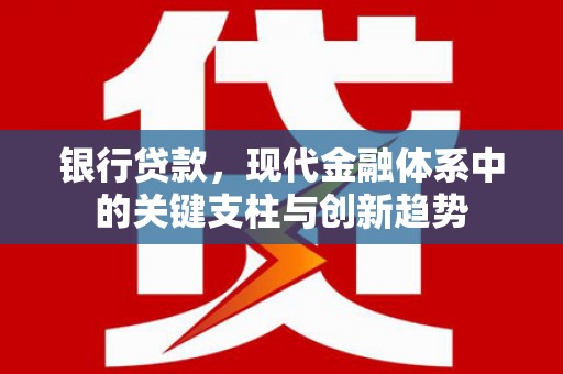蔡甸银行贷款，现代金融体系中的关键支柱与创新趋势