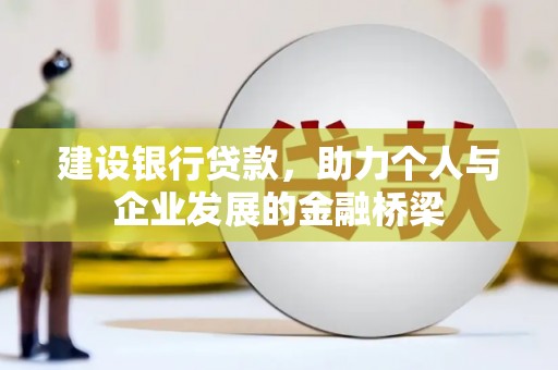蔡甸建设银行贷款，助力个人与企业发展的金融桥梁