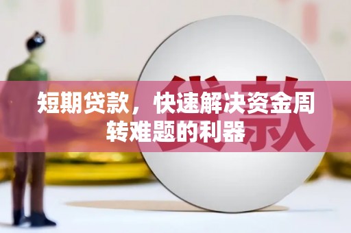 蔡甸短期贷款，快速解决资金周转难题的利器