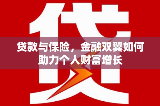 蔡甸贷款与保险，金融双翼如何助力个人财富增长