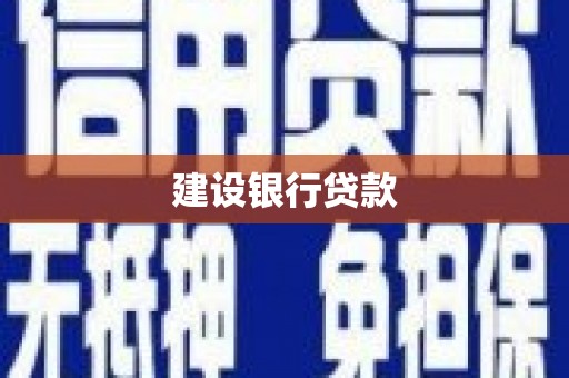 蔡甸建设银行贷款