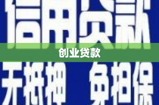 蔡甸创业贷款