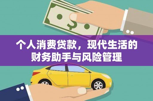 蔡甸个人消费贷款，现代生活的财务助手与风险管理
