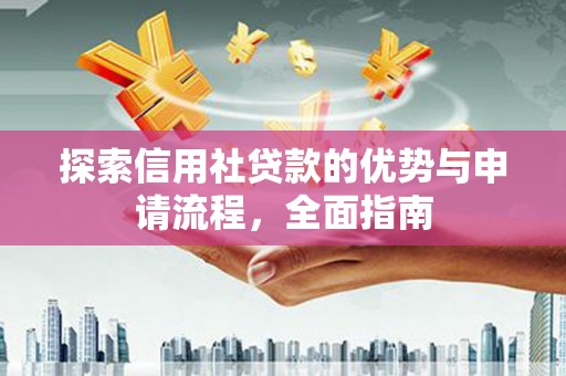 蔡甸探索信用社贷款的优势与申请流程，全面指南