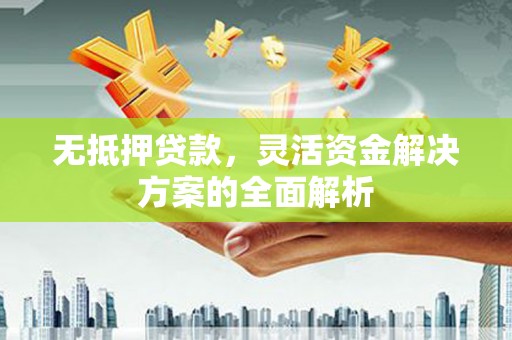 蔡甸无抵押贷款，灵活资金解决方案的全面解析
