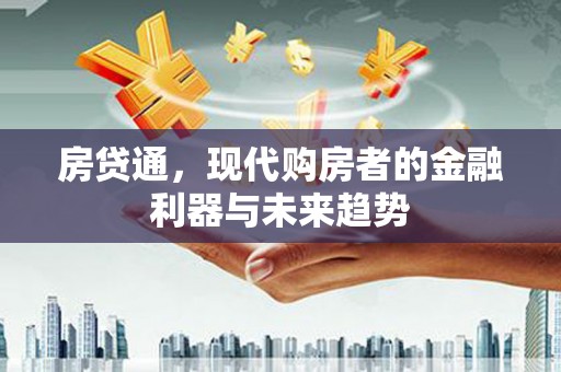 蔡甸房贷通，现代购房者的金融利器与未来趋势