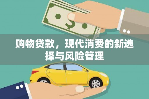 蔡甸购物贷款，现代消费的新选择与风险管理