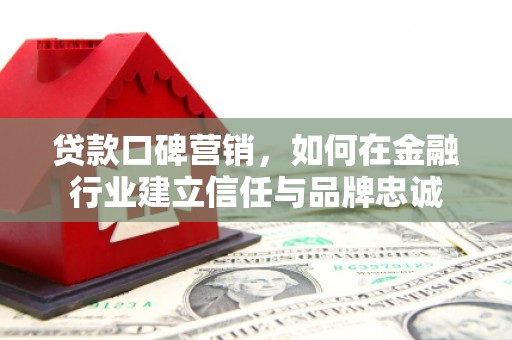 蔡甸贷款口碑营销，如何在金融行业建立信任与品牌忠诚
