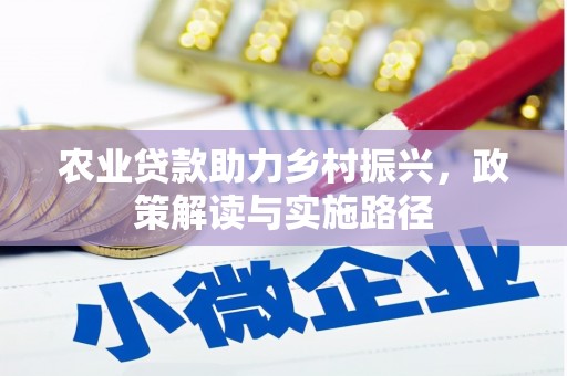 蔡甸农业贷款助力乡村振兴，政策解读与实施路径