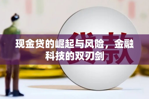 蔡甸现金贷的崛起与风险，金融科技的双刃剑