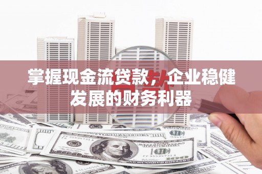 蔡甸掌握现金流贷款，企业稳健发展的财务利器