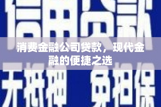 蔡甸消费金融公司贷款，现代金融的便捷之选