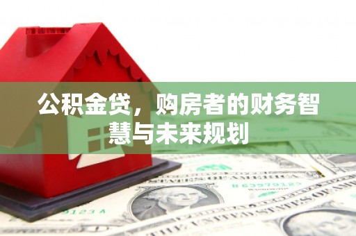 蔡甸公积金贷，购房者的财务智慧与未来规划