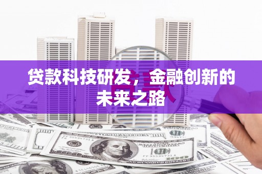 蔡甸贷款科技研发，金融创新的未来之路