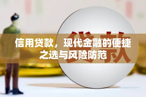 蔡甸信用贷款，现代金融的便捷之选与风险防范