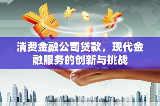 蔡甸消费金融公司贷款，现代金融服务的创新与挑战