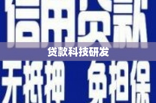 蔡甸贷款科技研发