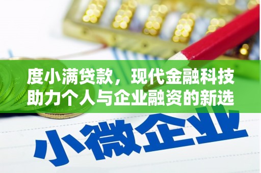 蔡甸度小满贷款，现代金融科技助力个人与企业融资的新选择