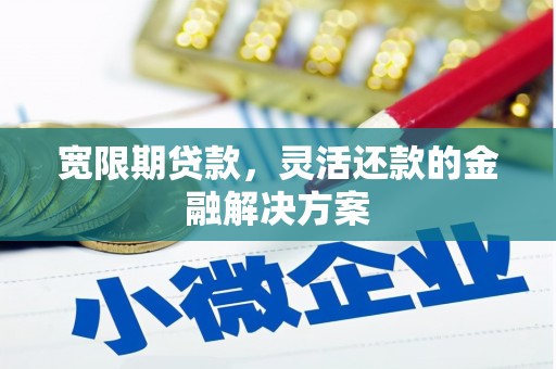 蔡甸宽限期贷款，灵活还款的金融解决方案