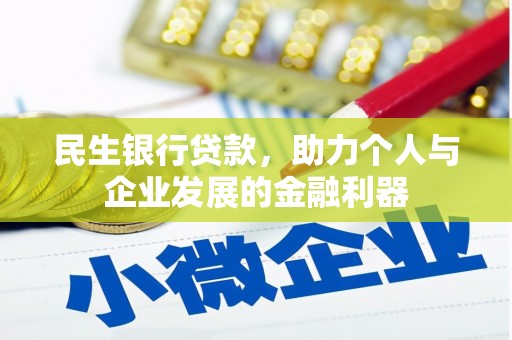 蔡甸民生银行贷款，助力个人与企业发展的金融利器