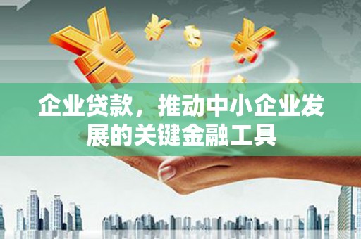 蔡甸企业贷款，推动中小企业发展的关键金融工具