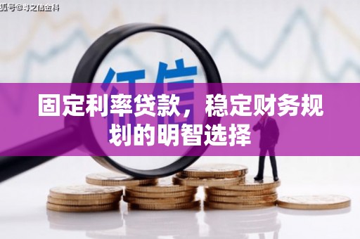蔡甸固定利率贷款，稳定财务规划的明智选择