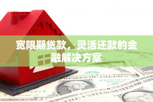 蔡甸宽限期贷款，灵活还款的金融解决方案