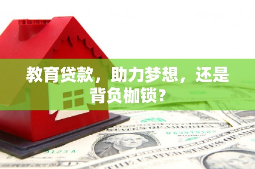 蔡甸教育贷款，助力梦想，还是背负枷锁？