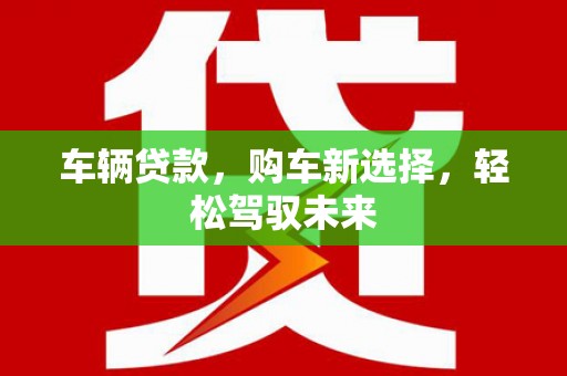 蔡甸车辆贷款，购车新选择，轻松驾驭未来