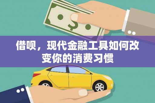蔡甸借呗，现代金融工具如何改变你的消费习惯