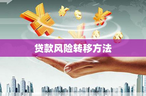 蔡甸贷款风险转移方法