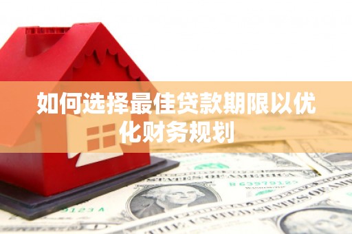 蔡甸如何选择最佳贷款期限以优化财务规划