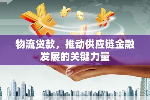 蔡甸物流贷款，推动供应链金融发展的关键力量