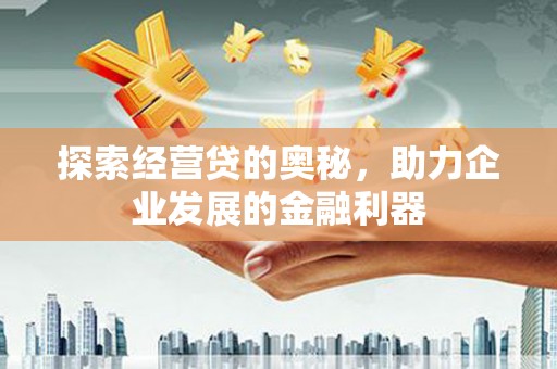 蔡甸探索经营贷的奥秘，助力企业发展的金融利器