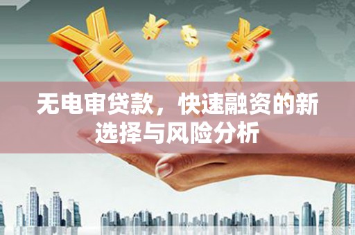蔡甸无电审贷款，快速融资的新选择与风险分析