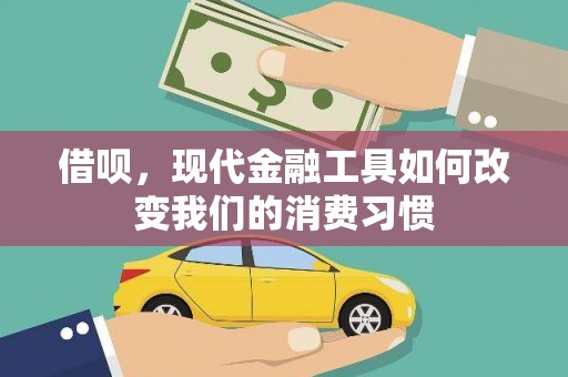 蔡甸借呗，现代金融工具如何改变我们的消费习惯