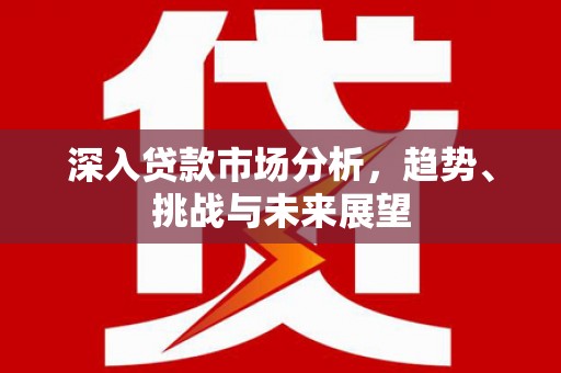 蔡甸深入贷款市场分析，趋势、挑战与未来展望