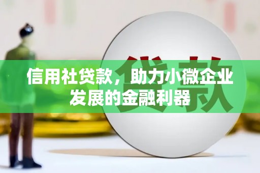 蔡甸信用社贷款，助力小微企业发展的金融利器