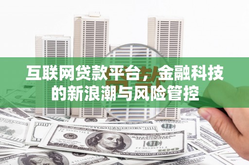蔡甸互联网贷款平台，金融科技的新浪潮与风险管控