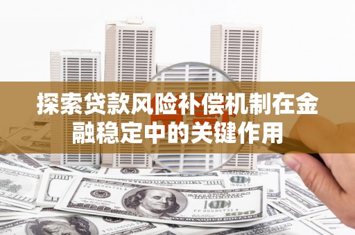 蔡甸探索贷款风险补偿机制在金融稳定中的关键作用