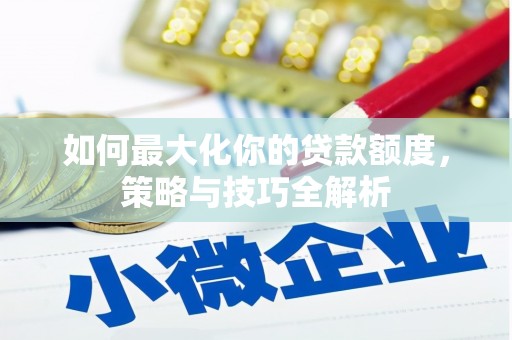 蔡甸如何最大化你的贷款额度，策略与技巧全解析
