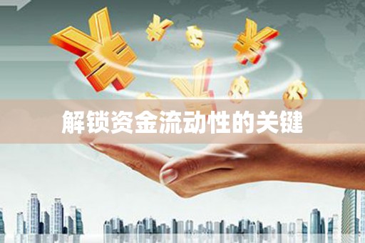 蔡甸解锁资金流动性的关键