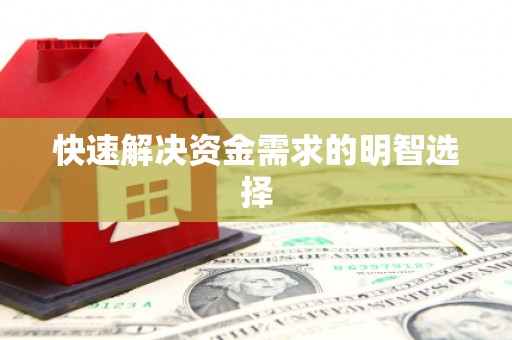 蔡甸快速解决资金需求的明智选择