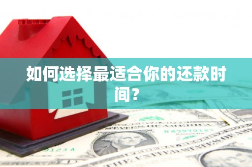 蔡甸如何选择最适合你的还款时间？