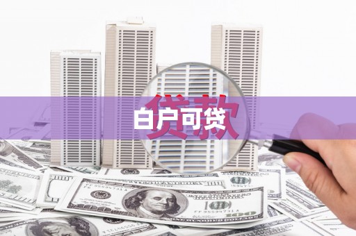 蔡甸白户可贷